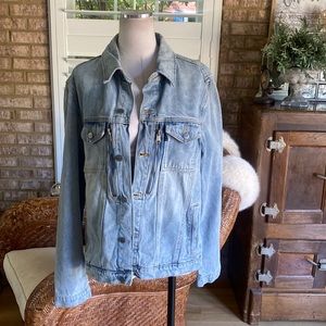 SAINT MORTA VINTAGE JEAN DENIM JACKET BUTTON XL NEW